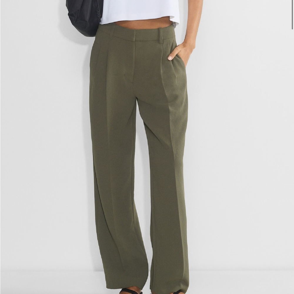 Aritzia dark Olive Green Trousers